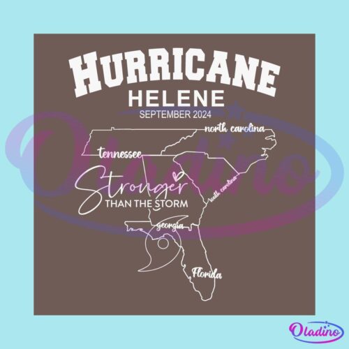 Vintage Hurricane Helene 2024 Southeast Stronger Than The Storm SVG