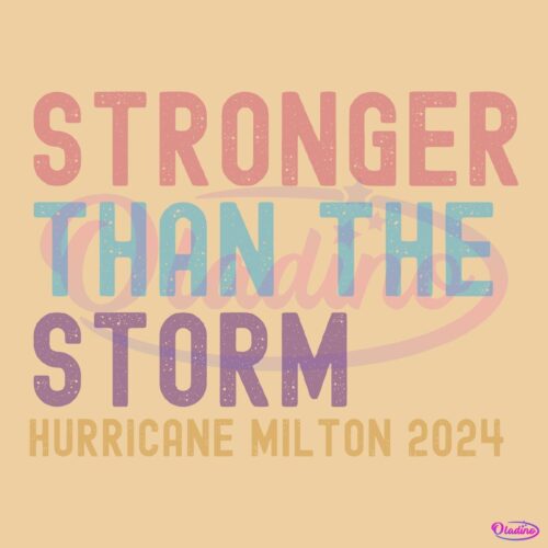 Vintage Stronger Than The Storm Hurricane Milton 2024