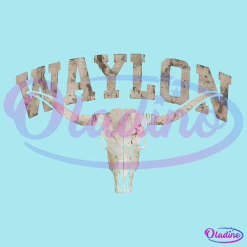 Vintage Waylon Name SVG