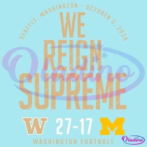 Washington Huskies Vs Michigan Wolverines 2024 Score SVG