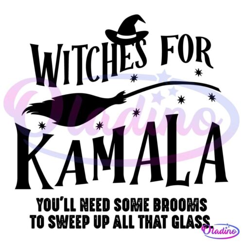 Witches For Kamala Halloween Witch Funny Election SVG Silhouette