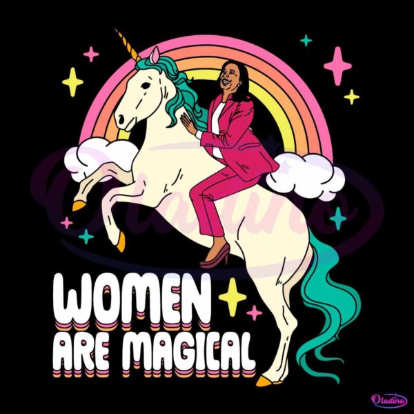 Women are Magical Kamala Harris Unicorn SVG