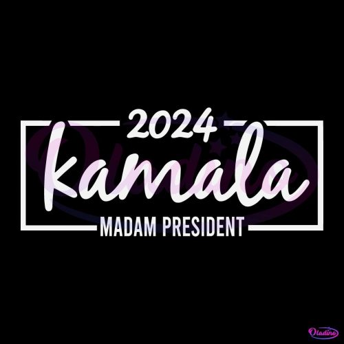 2024 Election Kamala for Madam President SVG