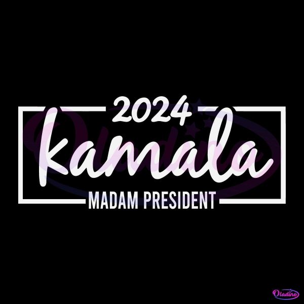 2024 Election Kamala for Madam President SVG