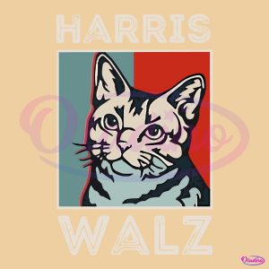 2024 Kamala Harris Election SVG by Harris Walz Cat Lady