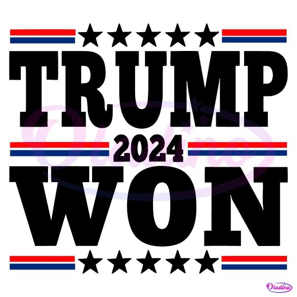 47Th President Donald Trump 2024 Trump Won SVG