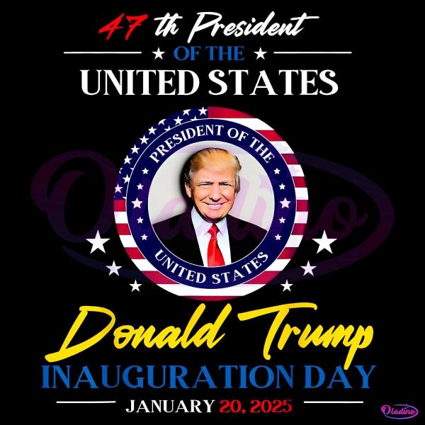 47Th President Donald Trump Inauguration Day 2025 PNG