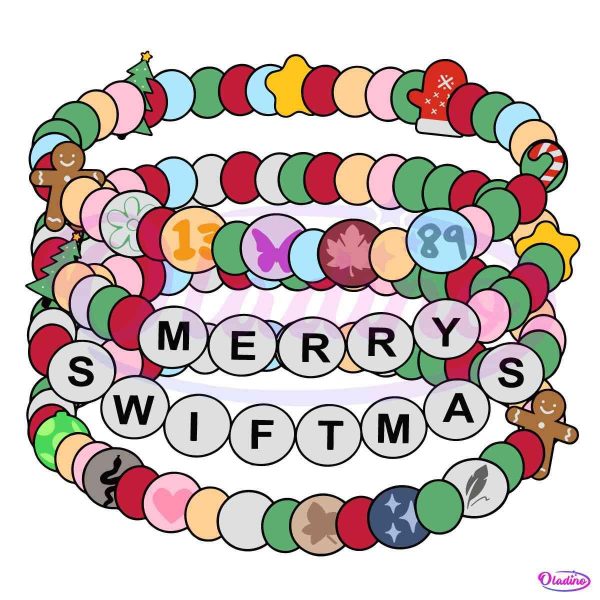 Bracelet Merry Swiftmas Christmas Taylor Swift Album SVG