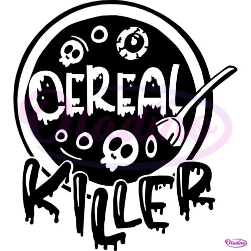 Cereal Killer Horror Halloween SVG