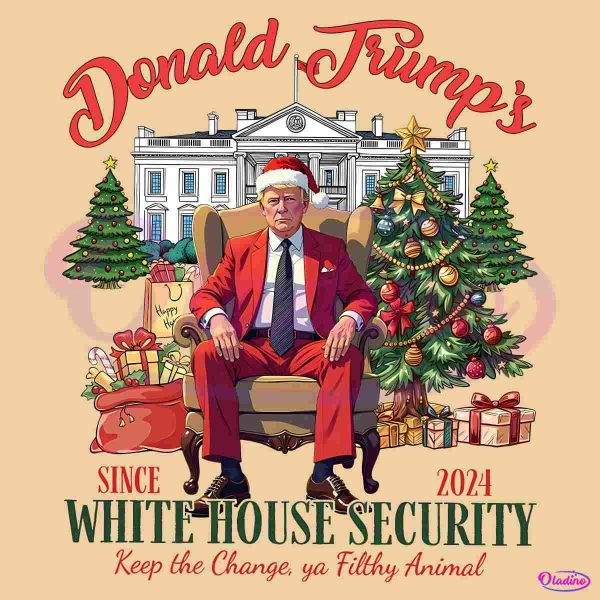 Donald Trumps White House Security Santa Hat PNG