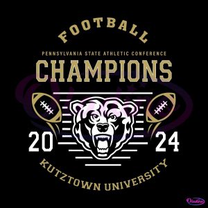 Football Psac Championship 2024 Kutztown University SVG