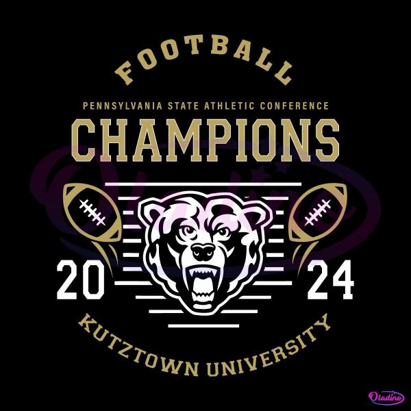 Football Psac Championship 2024 Kutztown University SVG