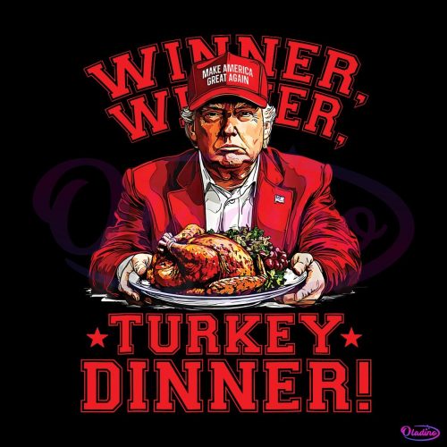 Funny Trump Winner Winner Turkey Dinner PNG