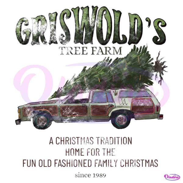 Griswolds Tree Farm Vintage Christmas Vacation Movie PNG