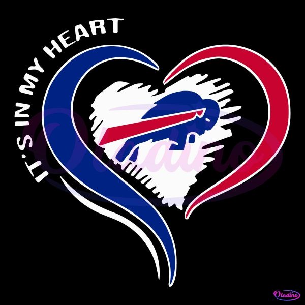 Its In My Heart Buffalo Bill Football Fans SVG