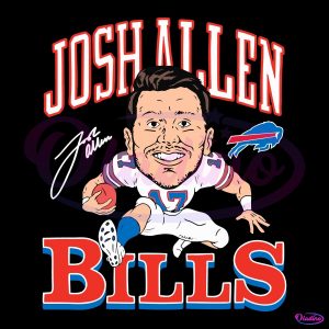 Josh Allen Buffalo Bills Overcoming Hurdle SVG