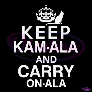 Keep Kamala And Carry Onala Crown Cat Lady SVG