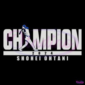 LA 2024 Champion Shohei Ohtani SVG