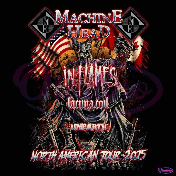 Machine Head In Flames North American Tour 2025 PNG