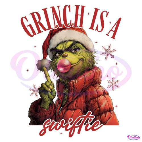 Merry Swiftmas Grinch Is A Swiftie Christmas PNG