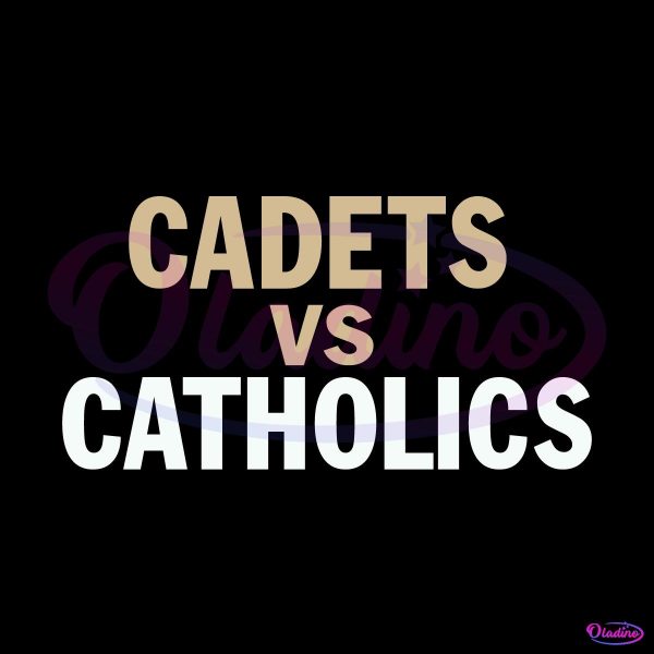 New Orleans Saints Cadets Vs Catholics College Football SVG