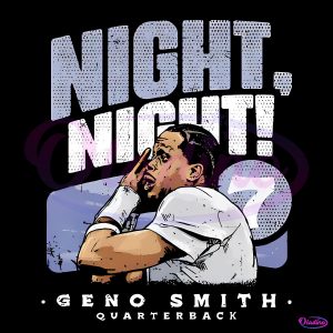 Night Night Geno Smith Quarterback Seattle Seahawks PNG