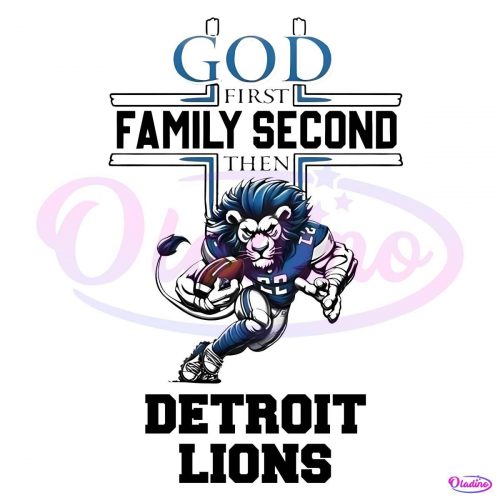 Priority Faith Family Detroit Lions Mascot PNG