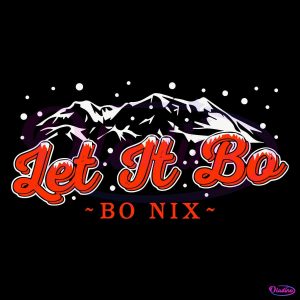 Retro Bo Nix Let It Bo Denver Broncos Football SVG