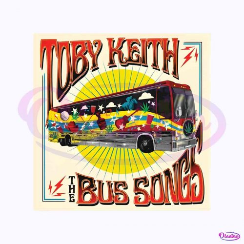 Retro Toby Keith The Bus Songs PNG