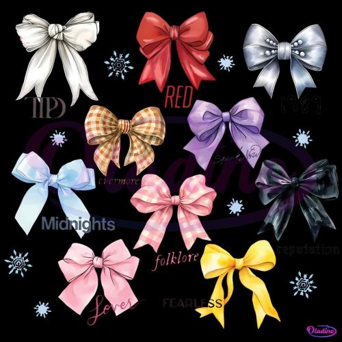 Taylor Swift Christmas Coquette Bow Album Music PNG