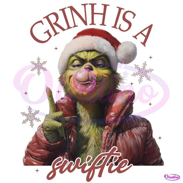 Taylor Swift Christmas Grinch Is A Swiftie PNG