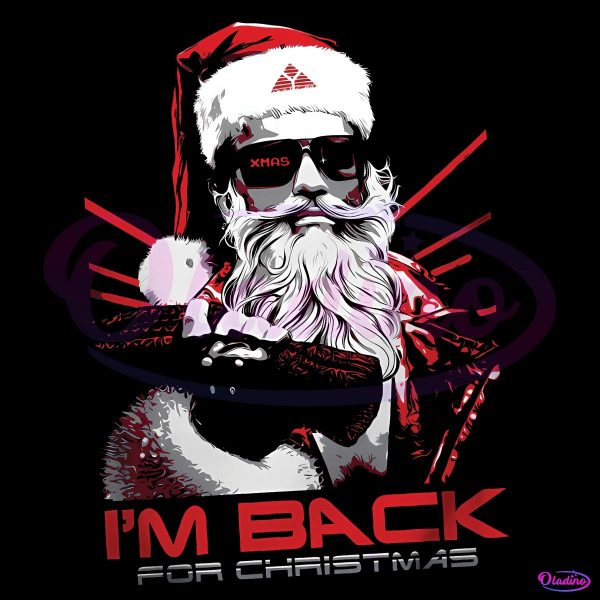 Terminator Santa Claus Im Back For Christmas PNG