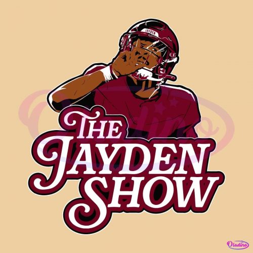 The Jayden Show Jayden Daniels Football Player SVG