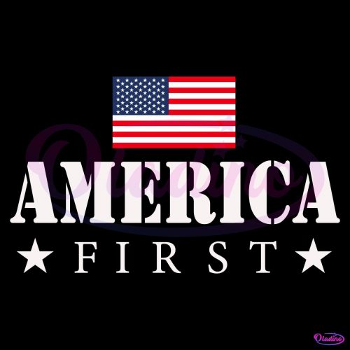 Trump 2024 Usa Flag America First SVG