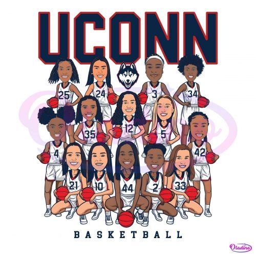 Uconn Huskies Women'S Basketball Players Chibi PNG