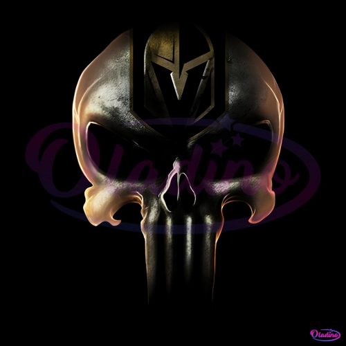 Vegas Golden Knights Punisher Skull PNG