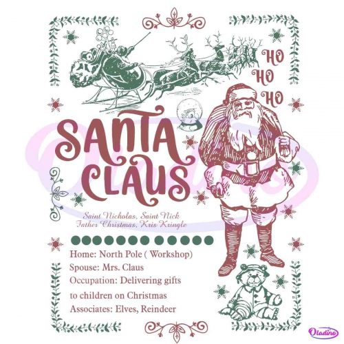 Vintage Christmas Santa Claus Saint Nicholas Saint Nick PNG