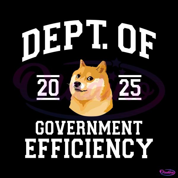 Vintage Dept Of Government Efficiency Doge 2024 SVG