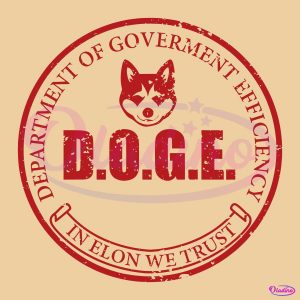 Vintage Doge In Elon We Trust SVG