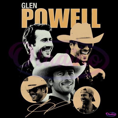 Vintage Glen Powell Cowboy Actor PNG