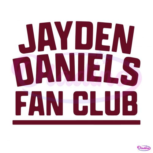 Vintage Jayden Daniels Fan Club SVG