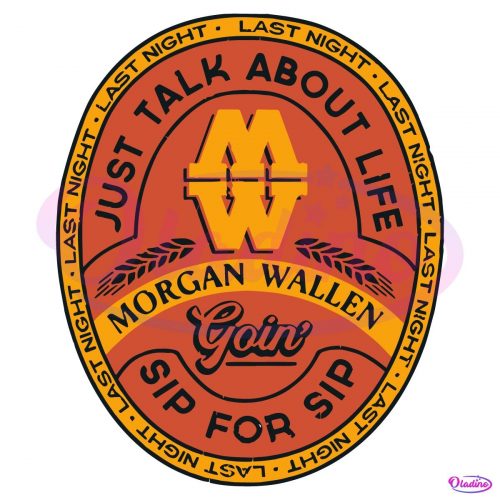 Vintage Last Night Beer Logo Morgan Wallen SVG