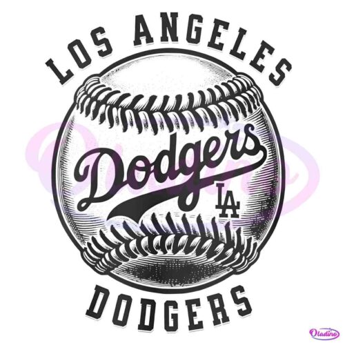 Vintage Los Angeles Dodgers Baseball Logo PNG