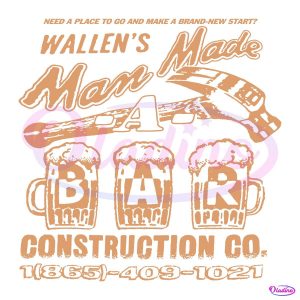 Vintage Wallens Man Made A Bar SVG