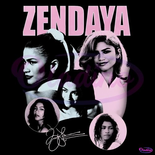 Vintage Zendaya Movie Actor Signature PNG