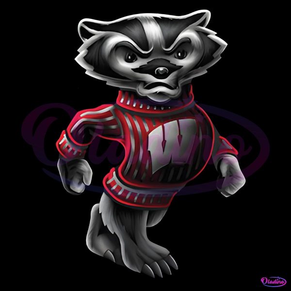 Wisconsin Badgers Football Midnight Mascot PNG