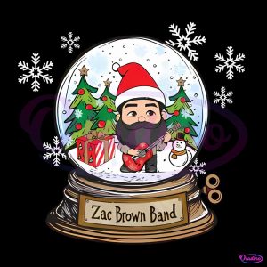 Zac Brown Band Christmas Snow Globe PNG