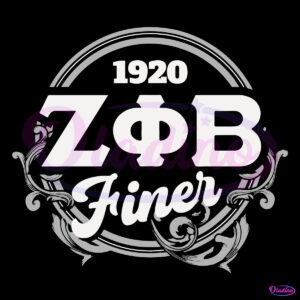 1920 Zeta Phi Beta Sorority Finer Woman SVG