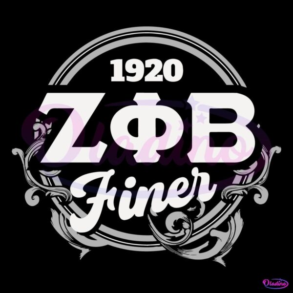 1920 Zeta Phi Beta Sorority Finer Woman SVG