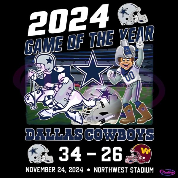 2024 Game Of The Year Cowboys 34 26 Commanders PNG